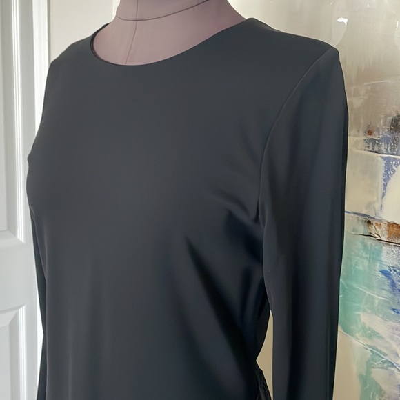 HANEY Black Long Sleeve Cocktail Dress - Picture 5 of 10